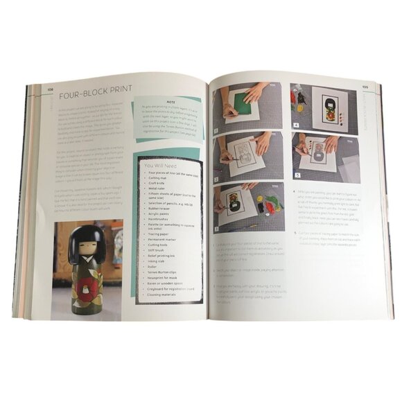 Linocut: A Creative Guide To Making Beautiful Prints By Sam Marshall - Picture 9 of 11